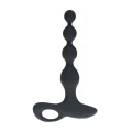 Wibracyjny korek analny Silicone F1, 10 trybów, długość 20,3 cm - czarny