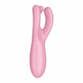 Wibrator lay-on Satisfyer Threesome 4, 12 programów, silikon medyczny, wodoodporny