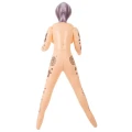 Inflatable sex doll NaughtyDollz – dmuchana lalka 152 cm, PVC, 3 otwory, tatuaże