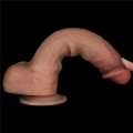 Dildo Sliding Skin Pro – silikonowe, dwugęstościowe, długość 22,8 cm
