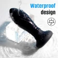 Wtyczka analna LED - 9 trybów wibracji, wodoodporny silikon, pilot zdalnego sterowania