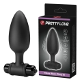 Wibrujący korek analny PRETTY LOVE - 10 funkcji, silikon, ergonomiczny uchwyt