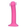 Dildo Loveline - Średni, Wibrujący, Silikonowy, 18,1 cm długości