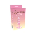 Korek analny Lovesecret Sensual LS16 T-Plug 07, elastyczny TPE, 9,3 cm, różowy