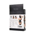 Body GLOSSY Oto - elastyczny krój, połyskujący materiał, rozmiar S, czarny