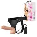 Dildo BAILE 10.2" - Realistyczne, wibrujące, elastyczne z TPR ABS PU