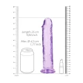Dildo REALROCK CRYSTAL CLEAR - 9.1'' penet., przyssawka, wodoodporny, bez ftalanów