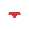 Figi damskie Blossmina 4XL/5XL, koronkowe, elastyczne, intensywna czerwień
