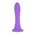 Dildo SILEXD Fantasy Line, termoreaktywny, silikonowy, wodoodporny IPX7, liliowy