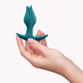 Korek analny Bootie Fem – silikonowy, zielony, 8,5 cm