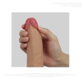 Dildo LoveToy Dual – platynowy silikon, dwuwarstwowe, przyssawka, 20,5 cm
