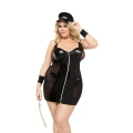 Sukienka policyjna 2XL - SOFTLINE COLLECTION, elegancka, z ramiączkami, z rękawiczkami