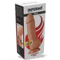 Dildo PVC INFERNO - 18 cm, realistyczny, przyssawka, elastyczny