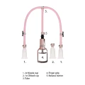 Pompka do łechtaczki i sutków - Średnia, Różowe Złoto, 3 Przyssawki, Akryl