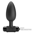 Wibrujący butt plug Mr. Play, silikonowy, 10 funkcji wibracji, 11,8 cm długości