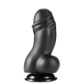 Dildo PVC INFERNO Fat Boys 19 cm, średnica 7 cm, z przyssawką, kompatybilny z uprzężą