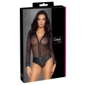 Body COTTELLI LINGERIE z długim rękawem, przezroczysty, z zapięciem do bioder
