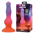 Dildo Power Monsters Hercules - 21,5 cm, silikony, z przyssawką, rzeźbiony