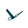 Dysza Rori Pure - podwójna penetracja, wibracje, hipoalergiczny silikon, 16,2 cm