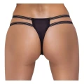 Stringi erotyczne COTTELLI LINGERIE, koronkowe, otwarte w kroku, z elastycznym pasem