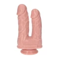 Dildo podwójne Caino e Abele, realistyczne końcówki, długość 15.5cm, średnica 3.5cm