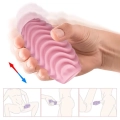 Masturbator podwójny PRETTY LOVE - rozciągliwy TPR, wodoodporny, różowy