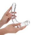 Dildo REALROCK CRYSTAL CLEAR 34 cm, wodoodporne, wolne od ftalanów