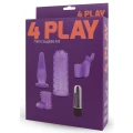 Zestaw do zabaw dla par - 4 Play, silikonowy, wodoodporny, z wibratorem