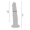Dildo Get Real by TOYJOY, 7,5 cala, silikonowy, cielisty kolor, przyssawka