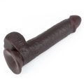 Dildo - Duża Przeźroczystość TPE, 9'' Długość, Skórzana Technologia 2-warstwowa