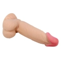 Dildo BAILE - 7,6'' z materiału TPR, z przyssawką, realistyczny kształt
