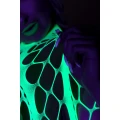 Bodystocking UV Neon z Halternkiem, Rozmiar XL/XXXXL, Elastyczny Nylon