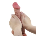 Dildo BAILE - TPR, 9,4'' z przyssawką, przesuwana skóra, realistyczny trzon