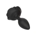 Korek analny Forbidden Large Rose z silikonu, gładka tekstura, wodoodporny