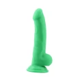 Dildo Norman.P - silikonowe, wodoodporne, realistyczne, 21.5 cm, zielone
