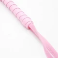 Bicz skórzany Fetish Art z frędzlami - klasyczny Cat o' nine tails, stylowy różowy
