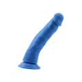 Dildo Steven.R-Blue, Płynny silikon, Antybakteryjny, Realistyczny design