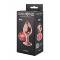 Korek analny Diamond Shine L, metalowy, różowe złoto, 8,3 cm, wodoodporny