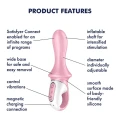 Wibrator analny Satisfyer Air Pump Booty 5+ | Nadmuchiwany, Bluetooth, 12 programów