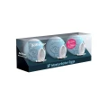 Masturbator jajeczny Satisfyer, zestaw 3 szt., elastyczny, hydroaktywny TPE