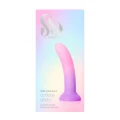 Dildo Ombre 15 cm z silikonu klasy premium, przyssawka, realistyczny kształt