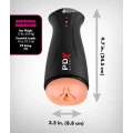 Masturbator automatyczny PDX Elite, 5 trybów wibracji i ssania, 24,5 cm