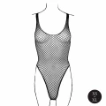 Body LE DESIRE, siateczkowe, elastan/nylon, dekolt V, dopasowane XS-XL