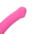 Dildo Loveline - Średni, Wibrujący, Silikonowy, 18,1 cm długości