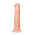 Dildo realistyczne Skin TPE, 25 cm długości, przyssawka, detaliczne żyłki