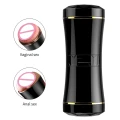 Masturbator - CyberSkin® Double Ended, Wibrujący, Wodoodporny 18 cm