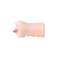 Stroker do ust z realistycznym językiem TPE, łatwy w czyszczeniu, 16,5 cm