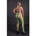 Bodystocking UV Neon z Halternkiem, Rozmiar XL/XXXXL, Elastyczny Nylon