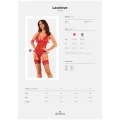 Gorset OBSESSIVE Lacelove, regulowane ramiączka, koronka, elastyczny materiał
