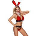 Kostium Króliczka Sexy Bunny PARIS HOLLYWOOD, 5 elementów, Elastyczny materiał, TU